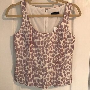 J. Crew Lilac Peplum Top